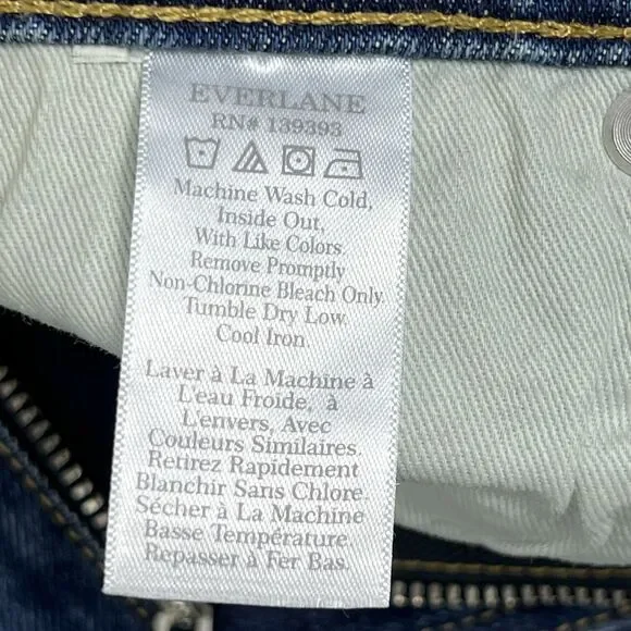 Everlane The Original Cheeky Jean High Rise Medium Wash Straight Leg Women’s 28 - Picture 9 of 10